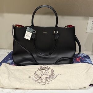Lauren Ralph Lauren Dryden Marcy Leather Satchel
